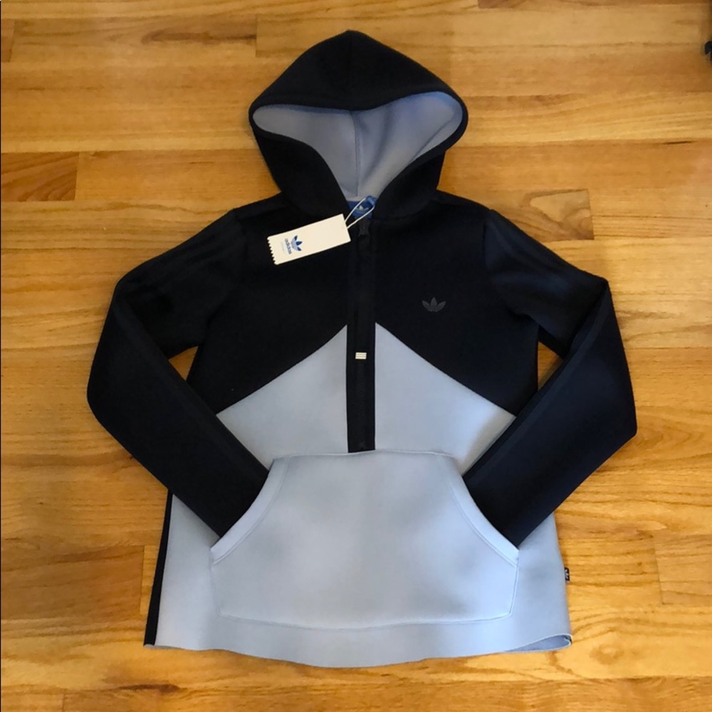 Adidas color block hoodie